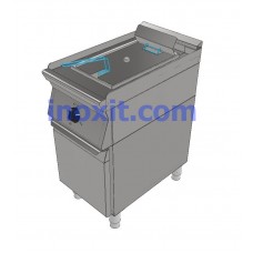 Професионален електрически фритюрник 1x12 л.; EF7-112
