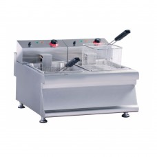 Професионален електрически фритюрник 2х8 л., HEF-608, код 30205