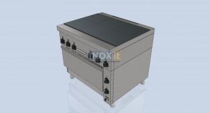 Серия COMPACT - Електрическа печка с 6 обединени квадратни плочи 300/300 - линия 80