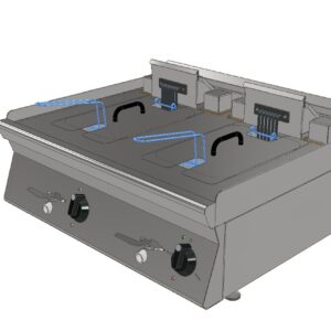 Електрически фритюрник INOXit 2×10 л, EF6-210